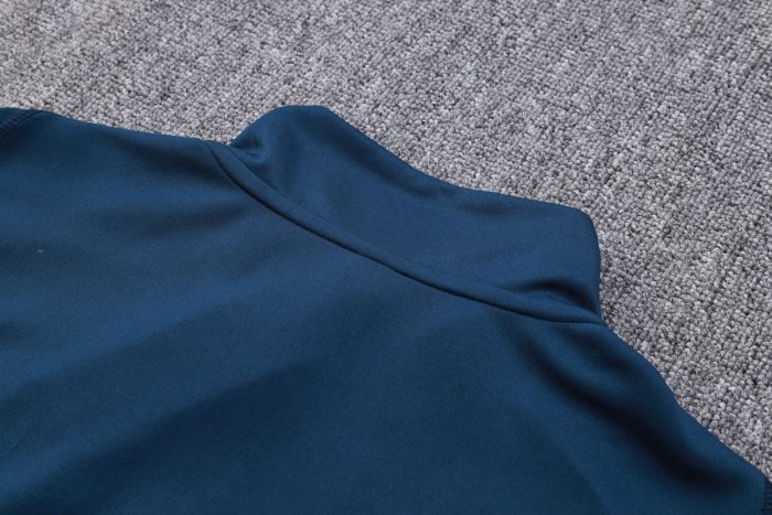 Real Madrid 23-24 Long Zip Jacket in Royal Blue - 图片 5
