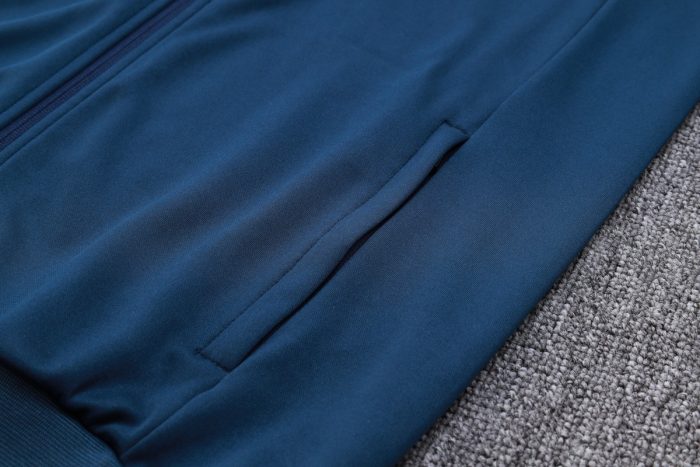 Real Madrid 23-24 Long Zip Jacket in Royal Blue - 图片 6