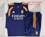 Real Madrid Training Vest Navy Blue - 图片 3