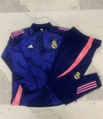 Real Madrid 24/25 Half Zip Jacket Blue (Spray Ink Dragon) Kids - 图片 3