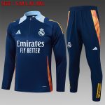 Real Madrid 24/25 Semi-Zip Jacket Navy Blue