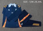 Real Madrid 24/25 Semi-Zip Jacket Navy Blue - 图片 2