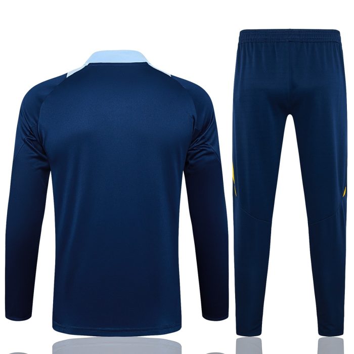 Real Madrid 24/25 Semi-Zip Jacket Navy Blue - 图片 7