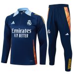 Real Madrid 24/25 Semi-Zip Jacket Navy Blue - 图片 8