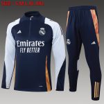 Real Madrid 24/25 Semi-Zip Jacket Light Blue