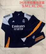Real Madrid 24/25 Semi-Zip Jacket Light Blue - 图片 9