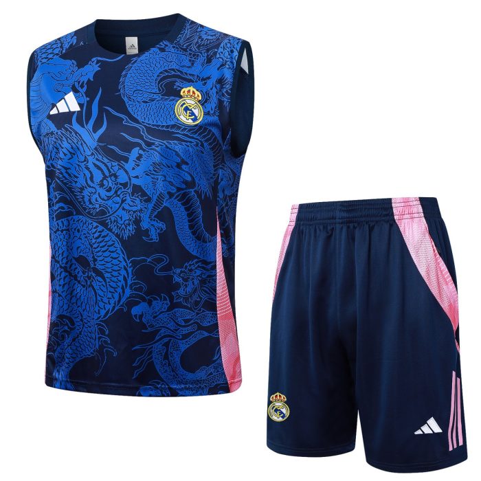 Real Madrid 24/25 Vest Blue (Spray Ink Dragon) - 图片 8