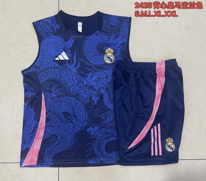 Real Madrid 24/25 Vest Blue (Spray Ink Dragon) - 图片 9
