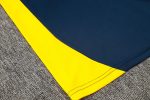 Real Madrid 24-25 Polo Shirt Navy Blue with Yellow Collar - 图片 3