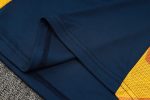 Real Madrid 24-25 Polo Shirt Navy Blue with Yellow Collar - 图片 4
