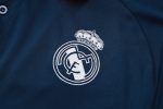 Real Madrid 24-25 Polo Shirt Navy Blue with Yellow Collar - 图片 6