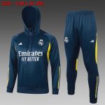 Real Madrid 23-24 Half-Zip Hoodie Navy Blue