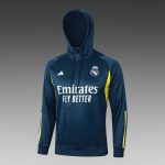 Real Madrid 23-24 Half-Zip Hoodie Navy Blue - 图片 3