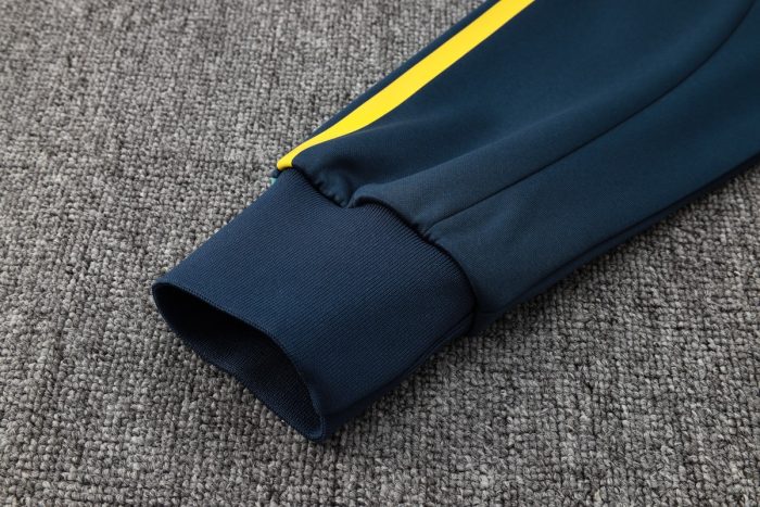 Real Madrid 23-24 Half-Zip Hoodie Navy Blue - 图片 7