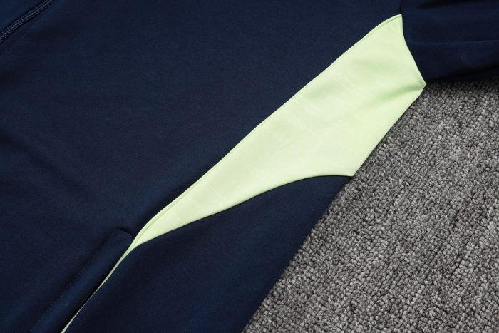 Real Madrid 2025/26 Long Zipper Jacket in Cyan - 图片 3