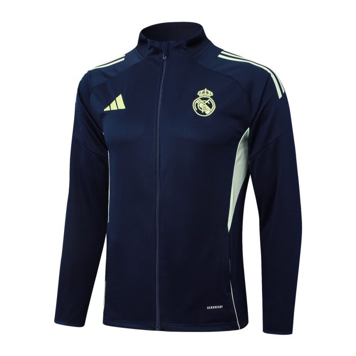 Real Madrid 2025/26 Long Zipper Jacket in Cyan - 图片 8