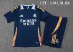 Real Madrid 24-25 Short Sleeve Training Jersey in Blue (Light Blue Collar) - 图片 2