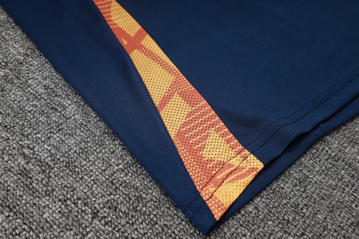 Real Madrid 24-25 Short Sleeve Training Jersey in Blue (Light Blue Collar) - 图片 4