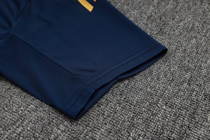 Real Madrid 24-25 Short Sleeve Training Jersey in Blue (Light Blue Collar) - 图片 6
