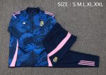 Real Madrid 24/25 Long Zipper Jacket in Royal Blue (Spray Ink Dragon) - 图片 2