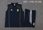 Real Madrid Retro Vest in Light Blue with Green Trim - 图片 2