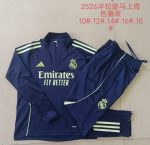 Real Madrid Kids' Half-Zip Jacket in Cyan - 图片 4
