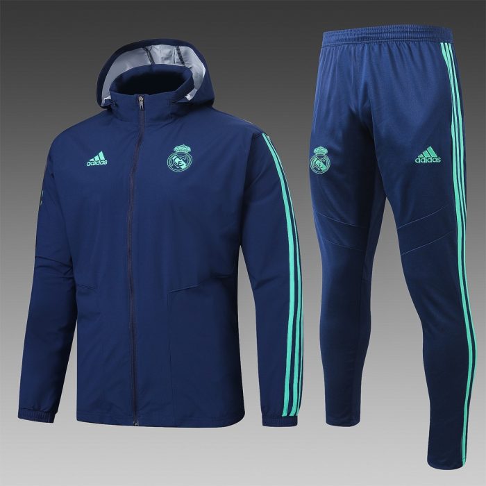 Real Madrid 19-20 Navy Blue Windbreaker S~2XL - 图片 6