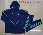 Real Madrid 19-20 Navy Blue Windbreaker S~2XL - 图片 7