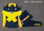 Real Madrid 24-25 Semi-Zip Jacket Blue (Yellow Collar) - 图片 2