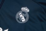 Real Madrid 24-25 Semi-Zip Jacket Blue (Yellow Collar) - 图片 6
