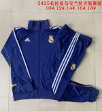 Real Madrid Retro Edition Kids' Jacket - Navy Blue - 图片 3