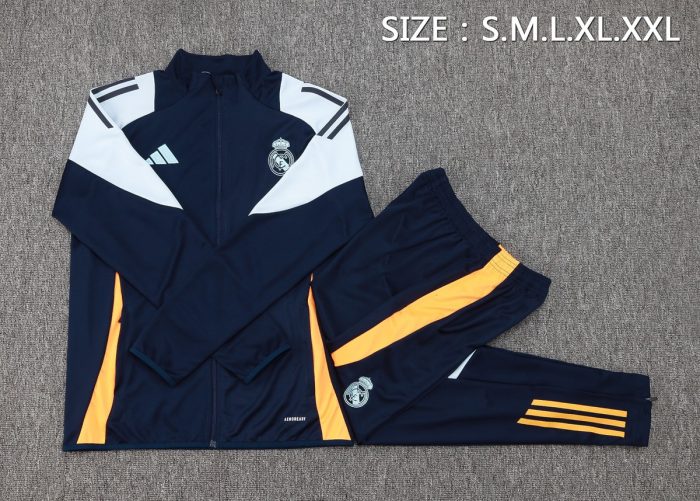 Real Madrid 24/25 Light Blue Long Zip Jacket - 图片 2