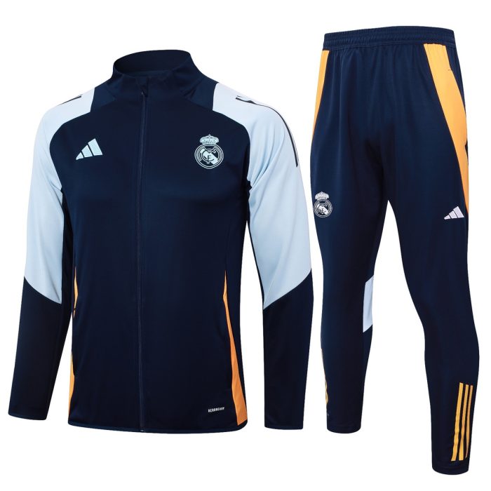 Real Madrid 24/25 Light Blue Long Zip Jacket - 图片 8