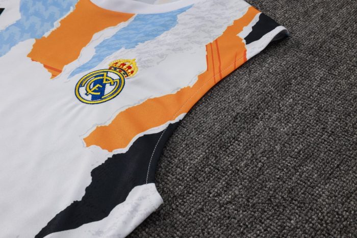 Real Madrid 24/25 Vest Blue Yellow White Splatter - 图片 5