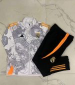 Real Madrid 24/25 Long Zipper Jacket White (Spray Ink Dragon) - 图片 9