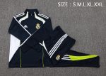 Real Madrid Retro Edition Half-Zip Jacket in White and Blue - 图片 2