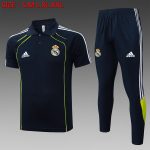 Real Madrid Retro Polo Shirt - Green Trim