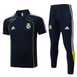 Real Madrid Retro Polo Shirt - Green Trim - 图片 8