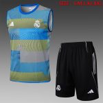 Real Madrid Green Blue Stripe Vest
