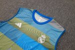 Real Madrid Green Blue Stripe Vest - 图片 5