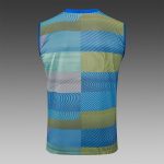 Real Madrid Green Blue Stripe Vest - 图片 7