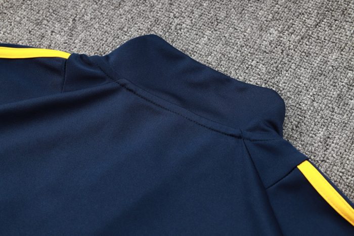 Real Madrid 24/25 Long Zipper Jacket in Royal Blue and Purple - 图片 5