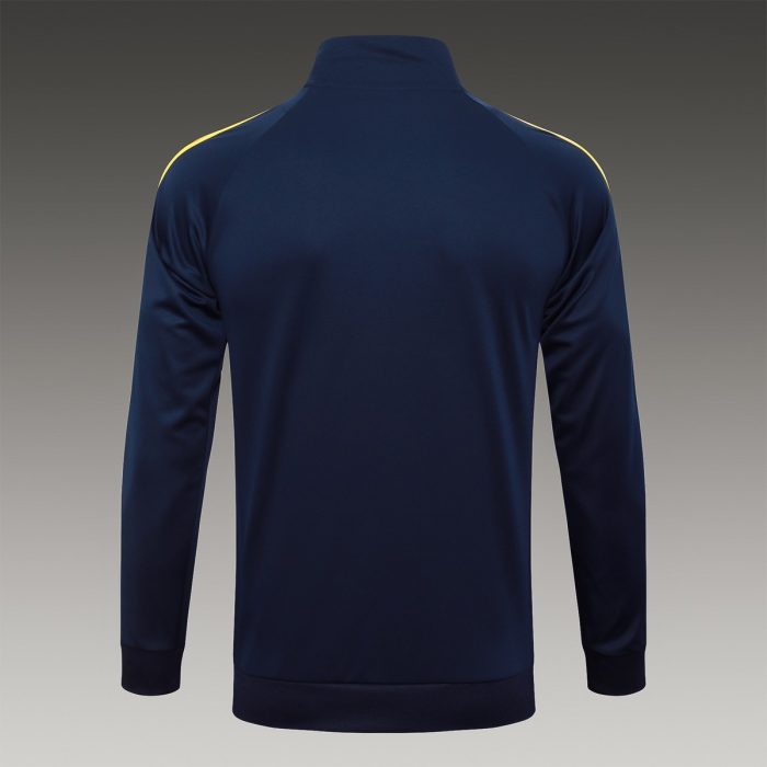 Real Madrid 24/25 Long Zipper Jacket in Royal Blue and Purple - 图片 8