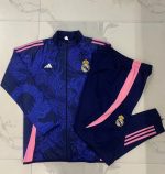 Real Madrid 24/25 Long Zipper Jacket Kids Blue - 图片 3