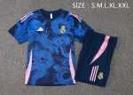 Real Madrid 24-25 Short Sleeve Training Suit Blue - 图片 2