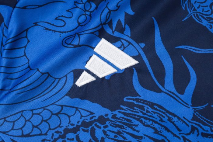 Real Madrid 24-25 Short Sleeve Training Suit Blue - 图片 6