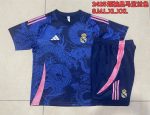 Real Madrid 24-25 Short Sleeve Training Suit Blue - 图片 9