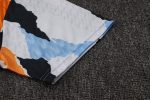 Real Madrid 24-25 Short Sleeve Blue Yellow White Splatter Training T-Shirt - 图片 5