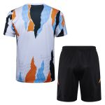 Real Madrid 24-25 Short Sleeve Blue Yellow White Splatter Training T-Shirt - 图片 6