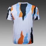 Real Madrid 24-25 Short Sleeve Blue Yellow White Splatter Training T-Shirt - 图片 7